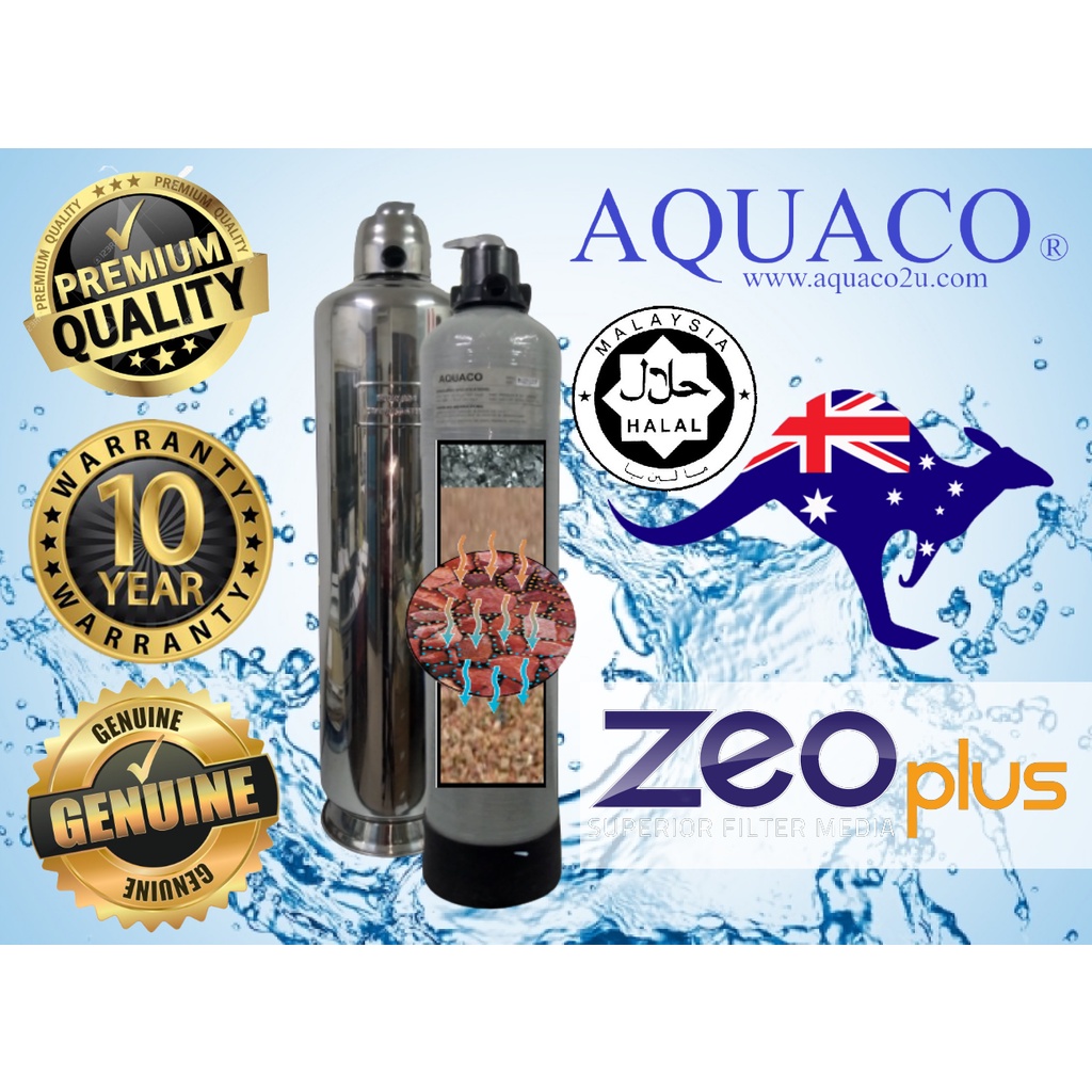 AQUACO OUTDOOR WATER FILTER AUSTRALIA IMPORTED ZEOPLUS ( HALAL CERT