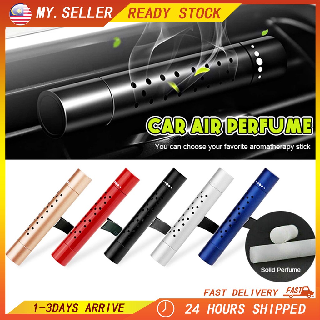 Car Aromatherapy with Refill Car Air Perfume Freshener Car Air Conditioner Outlet Aromatherapy Clip Solid Balm Perfume