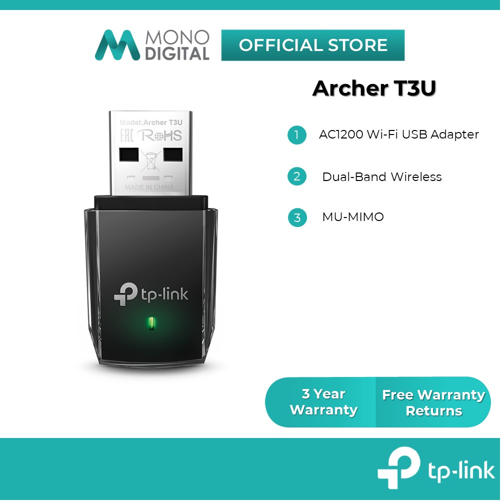 TP-Link Archer T3U AC1300 Dual-Band Mini Wireless MU-MIMO USB WiFi ...