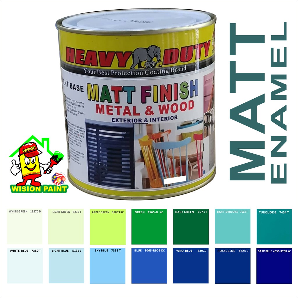 MATT FINISH ( 1L ) Matt HEAVY DUTY PAINT HIGH ENAMEL PAINT FOR WOOD