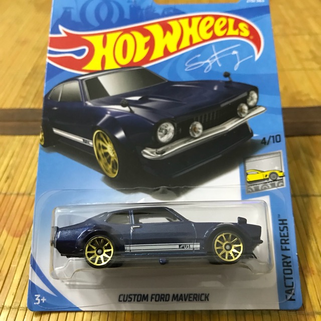 hot wheels custom ford maverick blue