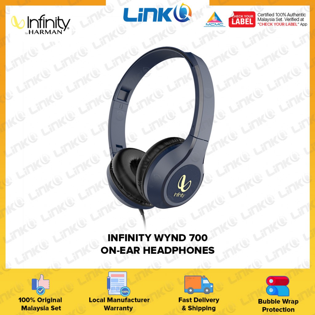 Infinity WYND 700 Stereo On-Ear Headphones - Original 1 Year Warranty by Infinity Malaysia
