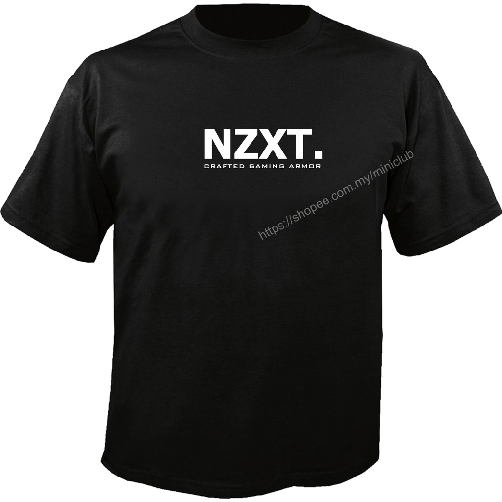 NZXT LOGO Custom Tshirt Tee Shirt Teeshirt BLACK COLOR (S-3XL) | Shopee ...