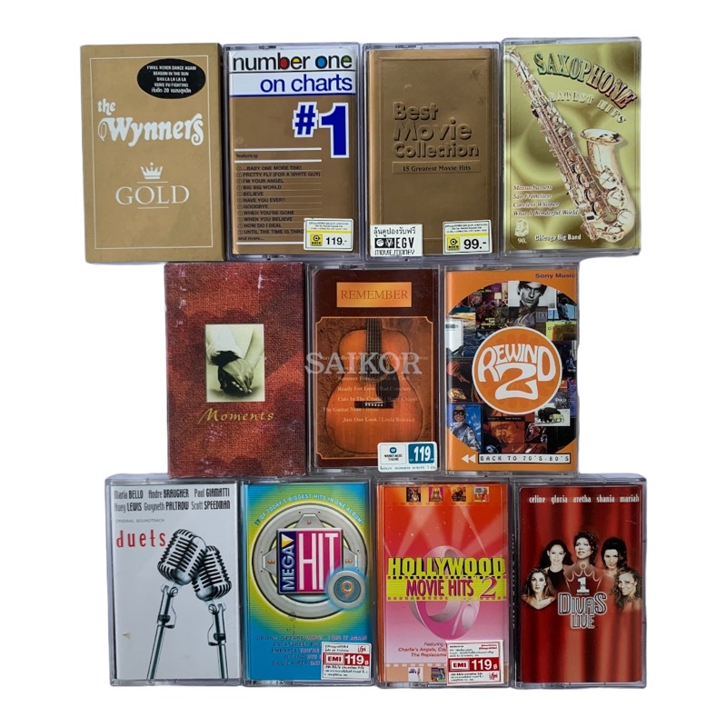 Hollywood movie Mega hit Diva Saxophone The wynners Best Duets Rewind70s 80 Jessremember Universal Music Tape