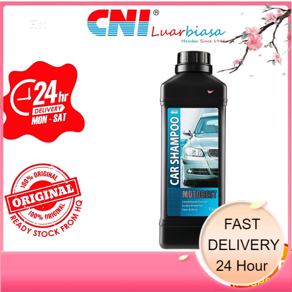 CNI Motobest Car Shampoo (1 Litre) Concentrated, Wax, Excellent