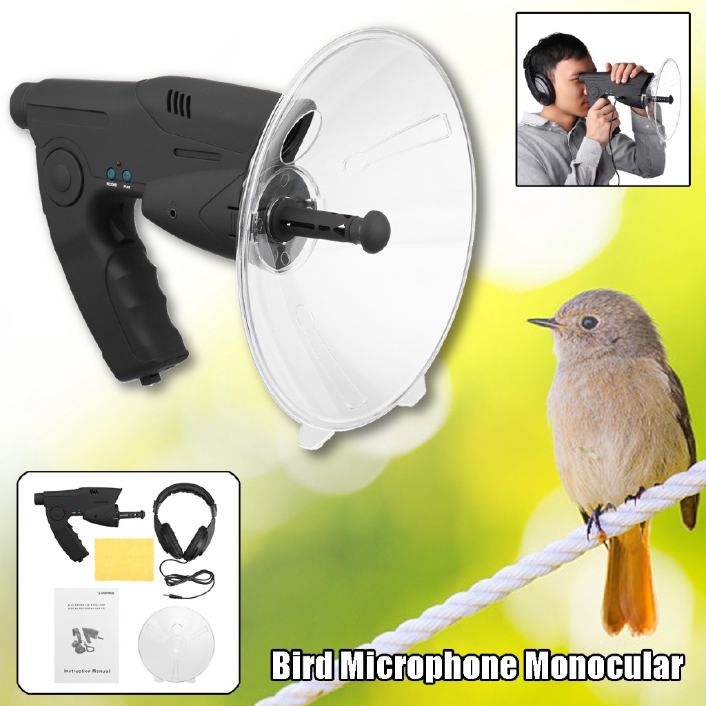 Parabolic Microphone Monocular X8 Bionic Ear Long Range Birds Listening