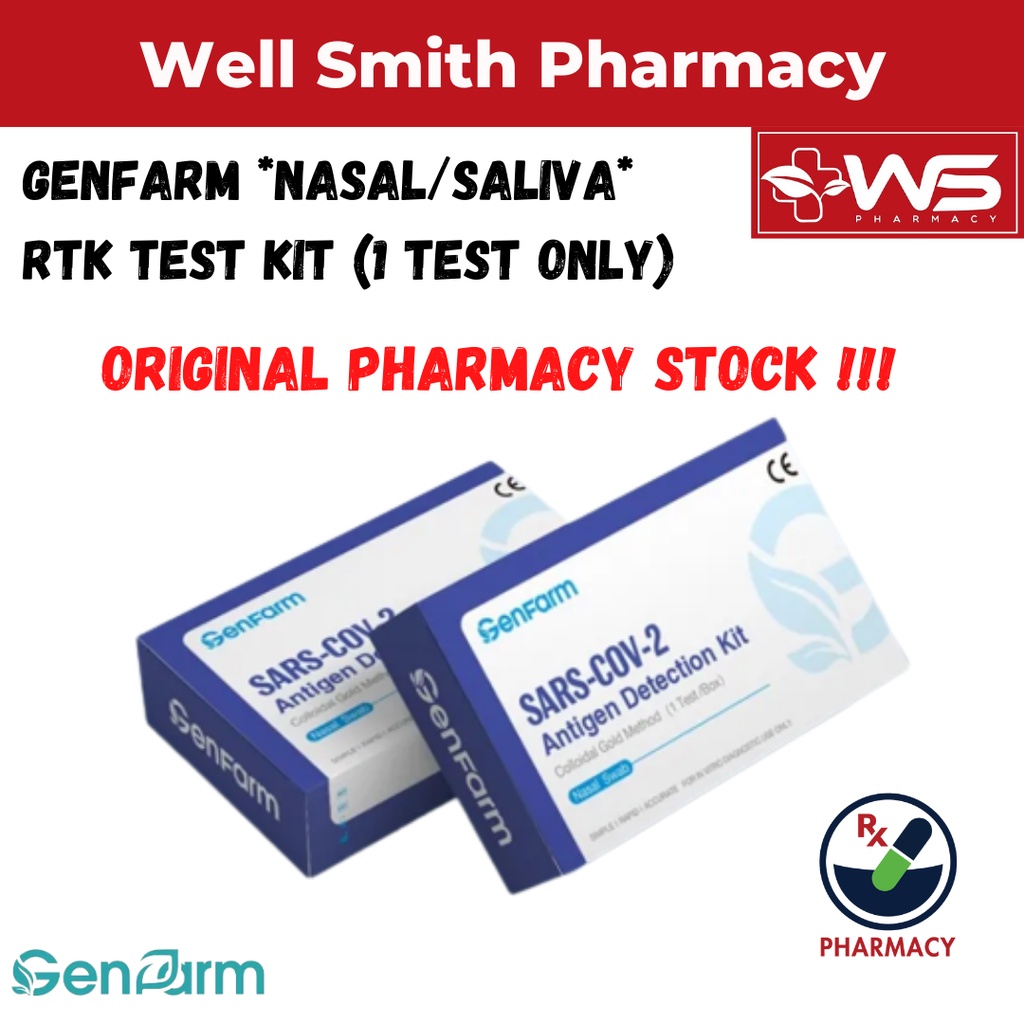 Genfarm* Nasal/Saliva*RTK Test Kit (1 Test only) Shopee Malaysia