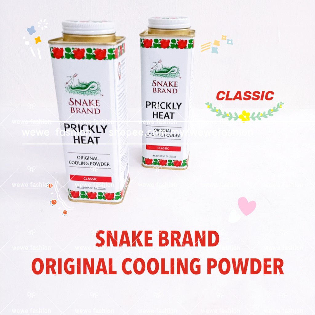 READY STOCKS!!!SNAKE BRAND PRICKLY HEAT COOLING POWDER 140g/280g/420g SNAKE POWDER ORIGINAL THAILAND泰国蛇牌爽身粉