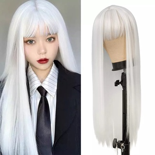 white wig - Hair Accessories Prices and Promotions - Fashion Accessories  Mar 2023 | Shopee Malaysia