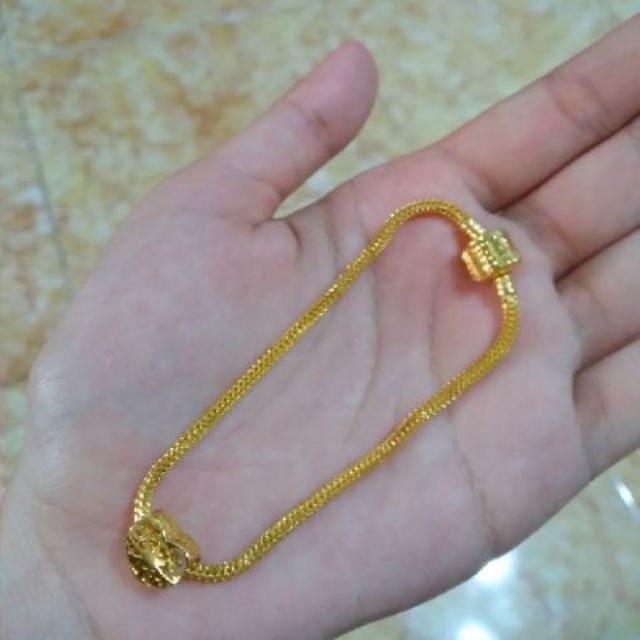  Gelang  Pandora  emas  916 Gdora Shopee Malaysia