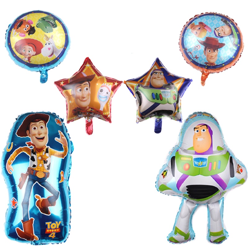 Disney Toy Story Foil Balloon Kids Happy Birthday Party Decoration ...