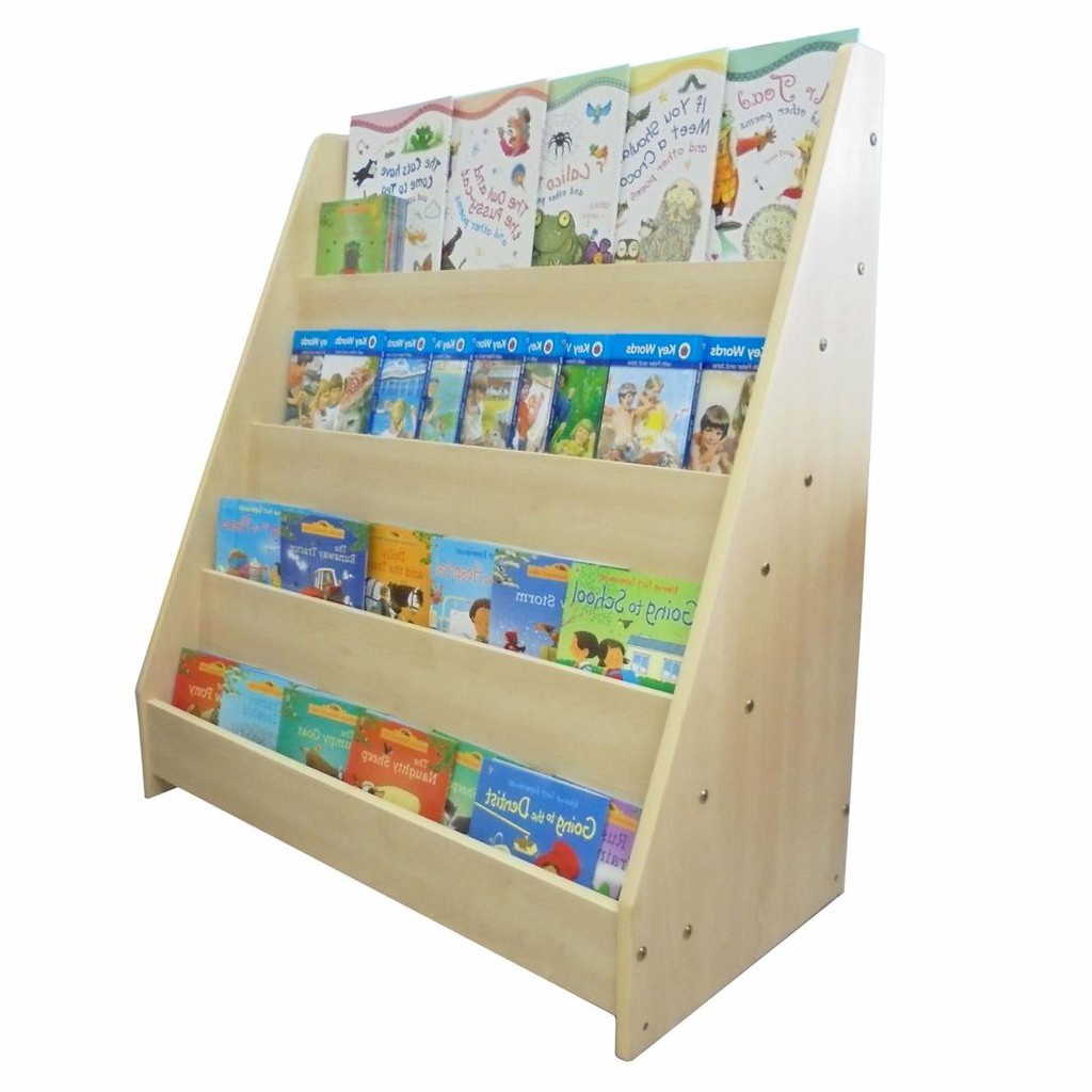 kids wooden bookshelf