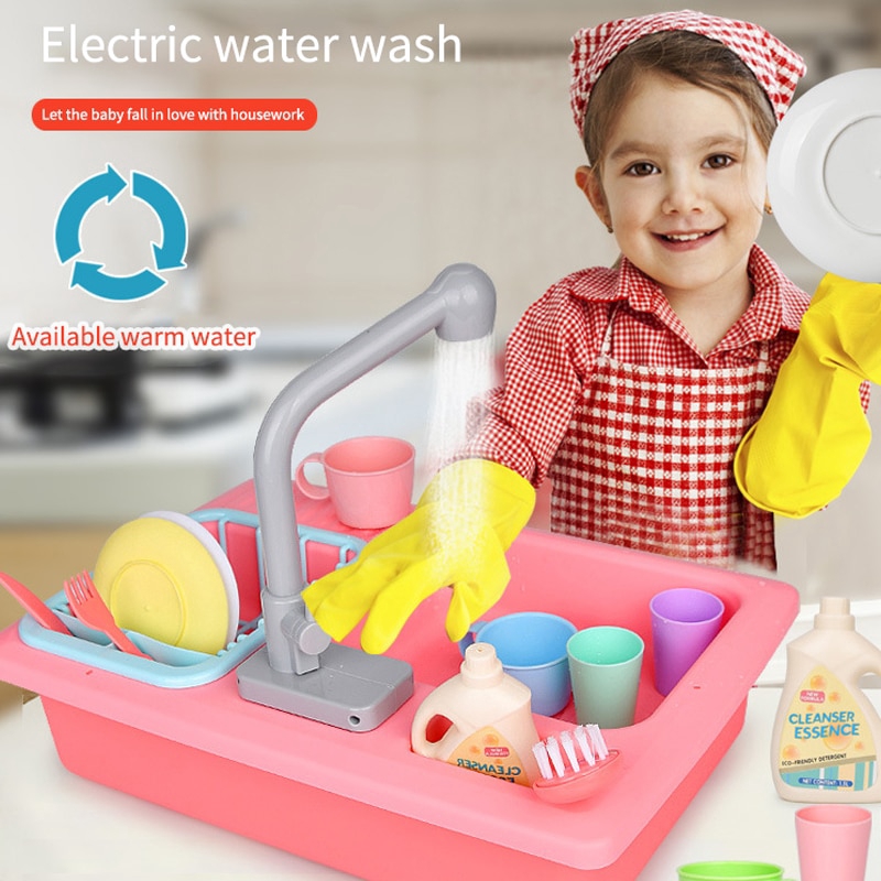 electronic girl in house toy