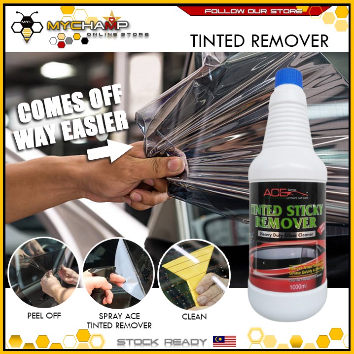 Ace Ultimate Car Care Tinted Tint Film Sticky Glue Remove Glass Cleaner ...