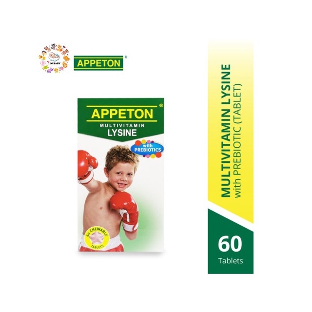 APPETON Multivitamin MV Lysine Chewable Tablet(60's) // APPETON Multivitamin Lysine Syrup(120ml