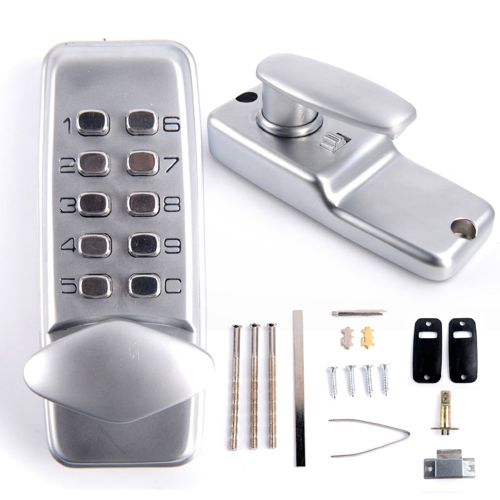 Digital Keypad Door Lock For Entry Code Setting Located On Door
