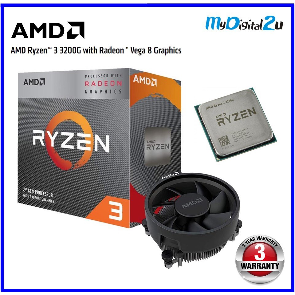 Amd Ryzen 3 30g Vega Graphics Am4 Cpu W Wraith Stealth Cooler Shopee Malaysia