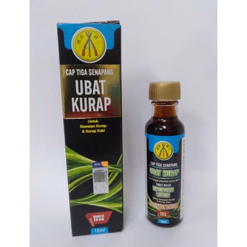 Ubat Kurap Cap Tiga Senapang 15ml Shopee Malaysia