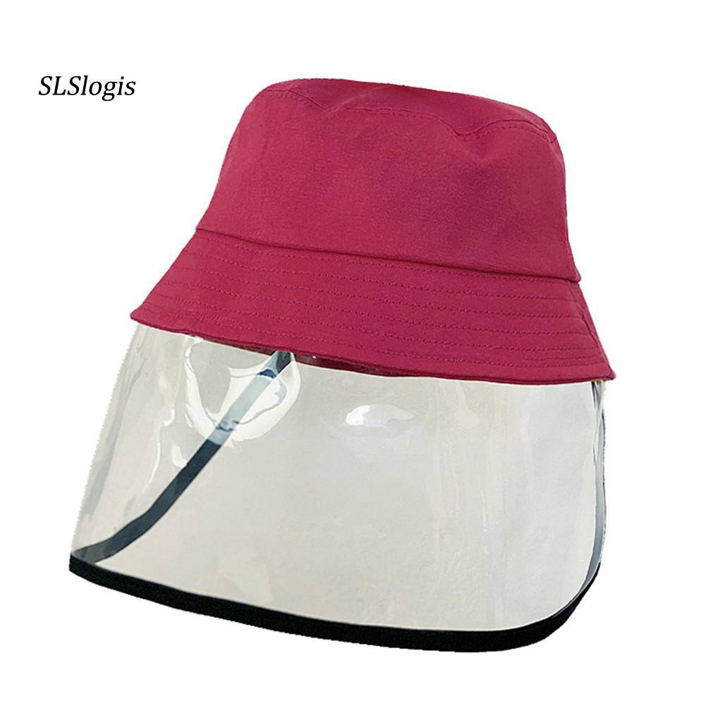 Lai-LYQ Children Protective Cap with Shield Anti-droplet Windproof Outdoor Safe Hat Wide Visor Mask Sun Cap 