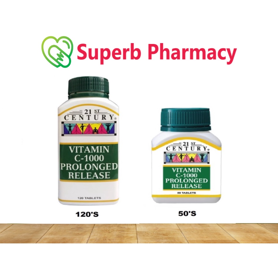 21st Century Vitamin C 1000mg Prolonged Release 50 S 1 S Shopee Malaysia