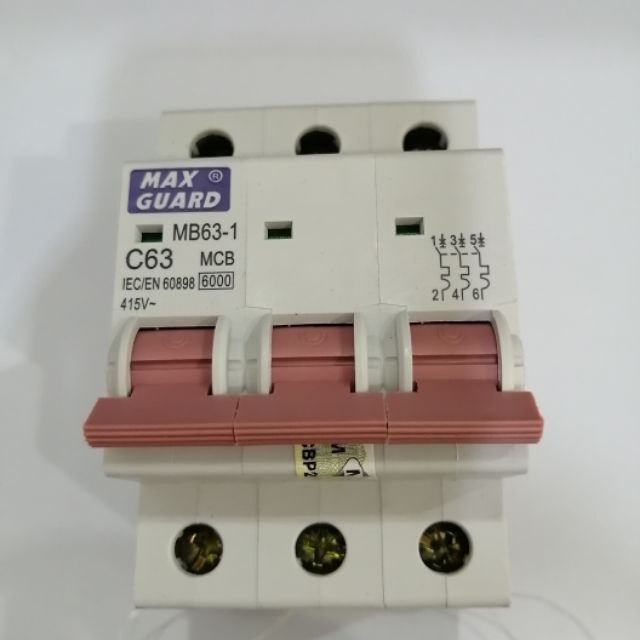 Max Guard 63a 3pole Mcb Main Switch Shopee Malaysia