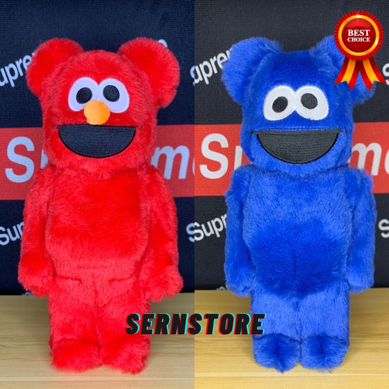 BEARBRICK X COOKIE MONSTER 400%✔️Ready stock✔️
