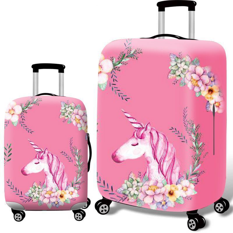 pink travel suitcase