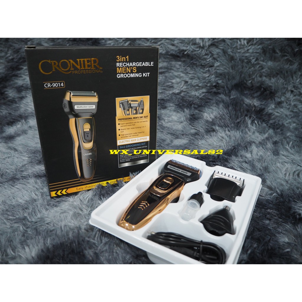 (READY STOCK)CRONIER HAIR CLIPPER 3 IN 1 (CR-9014) | Shopee Malaysia