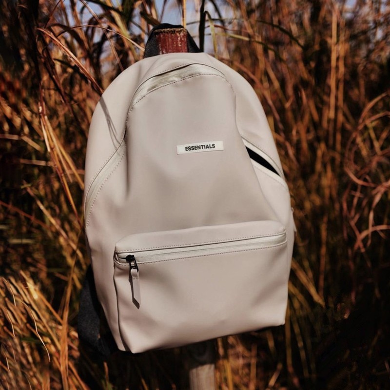 Fear Of God Fog Essentials Double-Line Leather Waterproof Backpack Backpack  Tide Brand Book | Shopee Malaysia