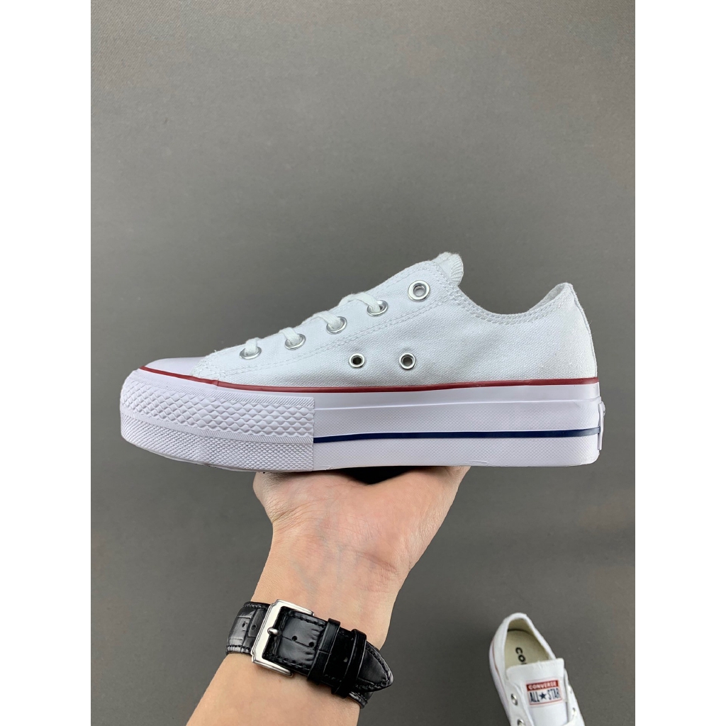 thick white converse