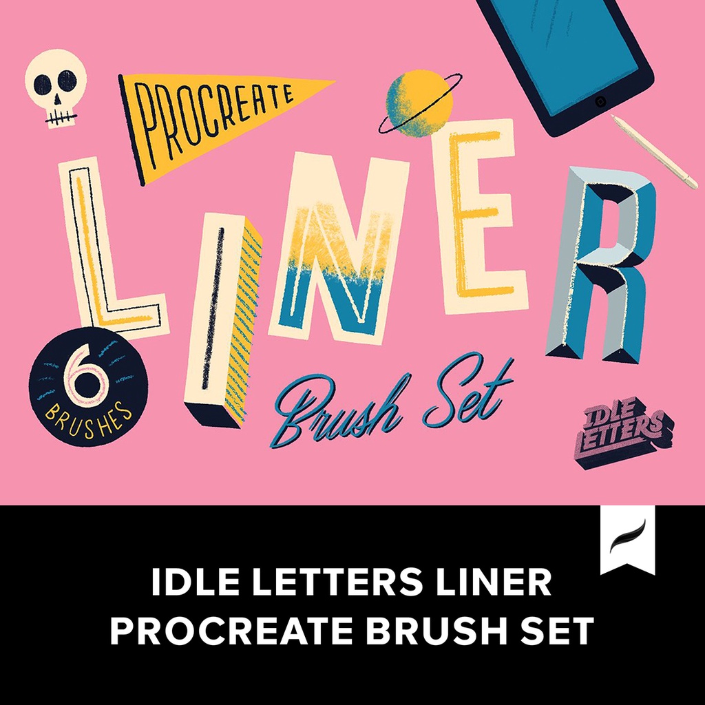 idle letters procreate brushes free