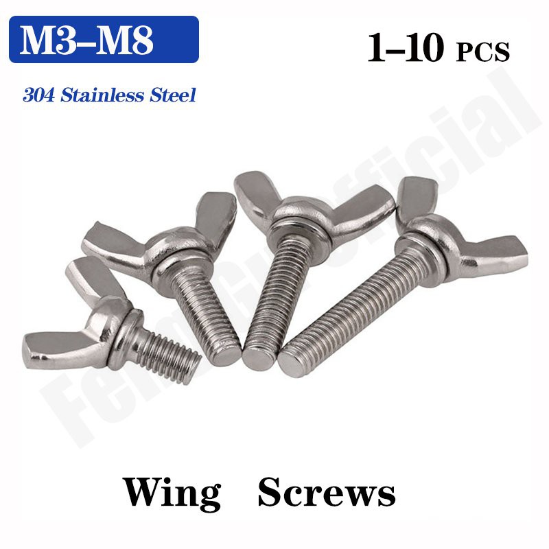 M3 M4 M5 M6 M8 M10] DIN316 304 Stainless Steel Butterfly Bolt Wing Bolt  Thumb Wing Screw Claw Hand Tighten Screws r6Tr | Shopee Malaysia