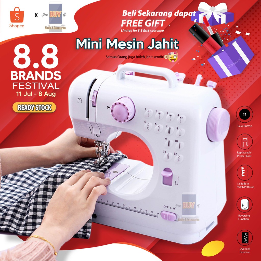 Premium Quality Original Mesin Jahit Mini Home Portable Sewing Machine Shopee Malaysia
