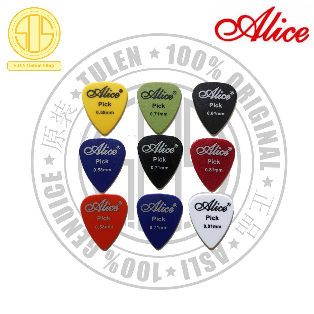 Alice Guitar Plastic Pick (6 pick in a pack)