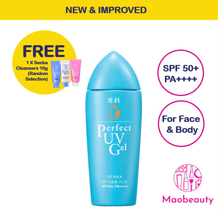 [MaoBeauty] New Improved Senka Japan Perfect Sun UV Face & Body