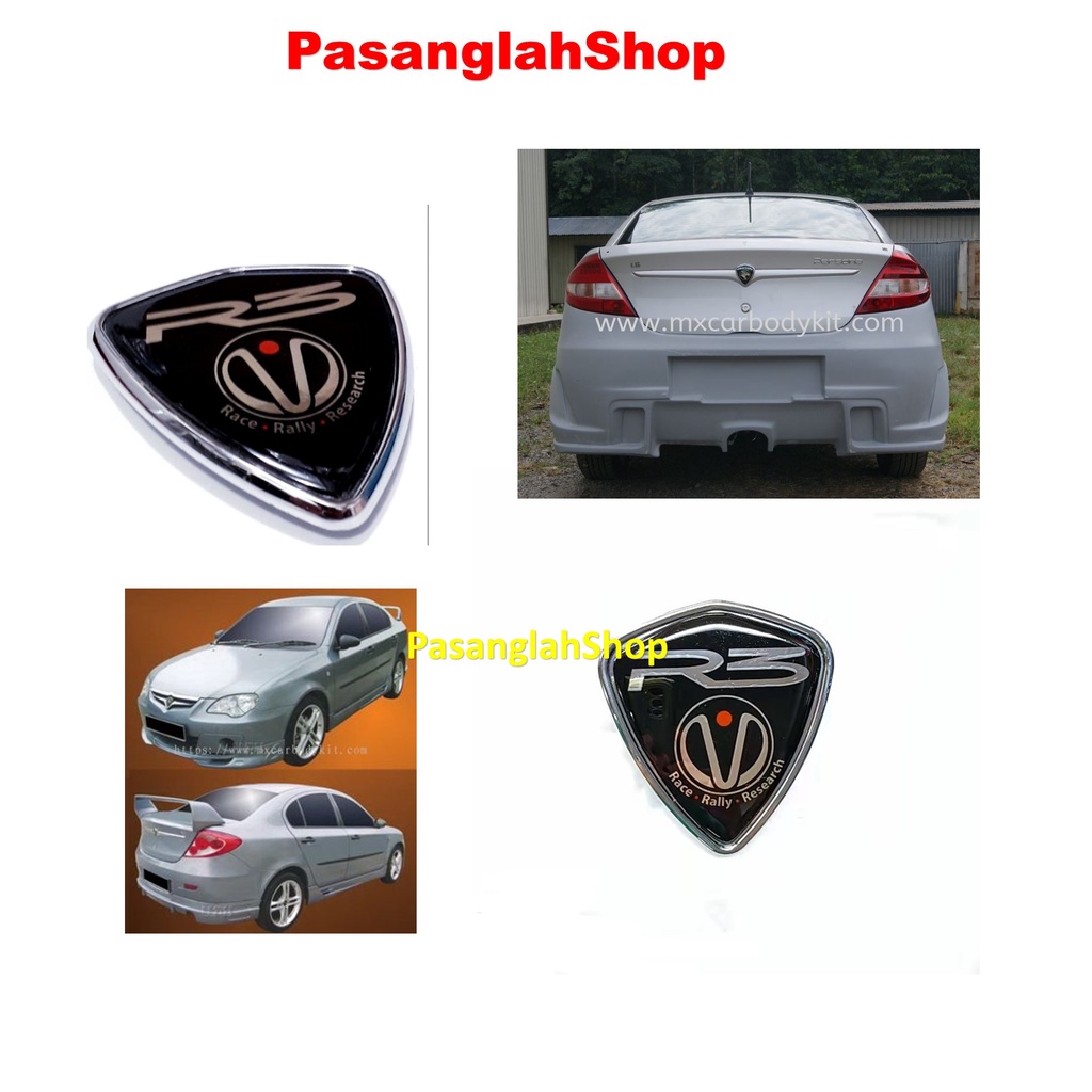 Proton Persona R3 Tiger Black Logo Depan Belakang | Shopee Malaysia