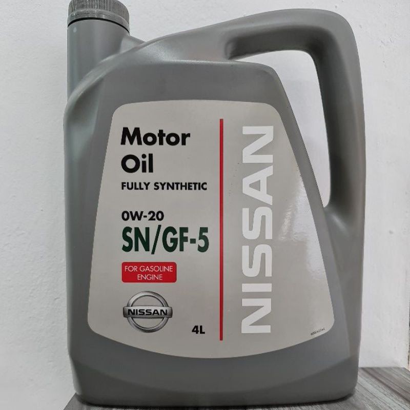 Nissan 0W20 SN/GF-5 Fully Synthetic Engine Oil (4L) 0W-20 | Shopee Malaysia