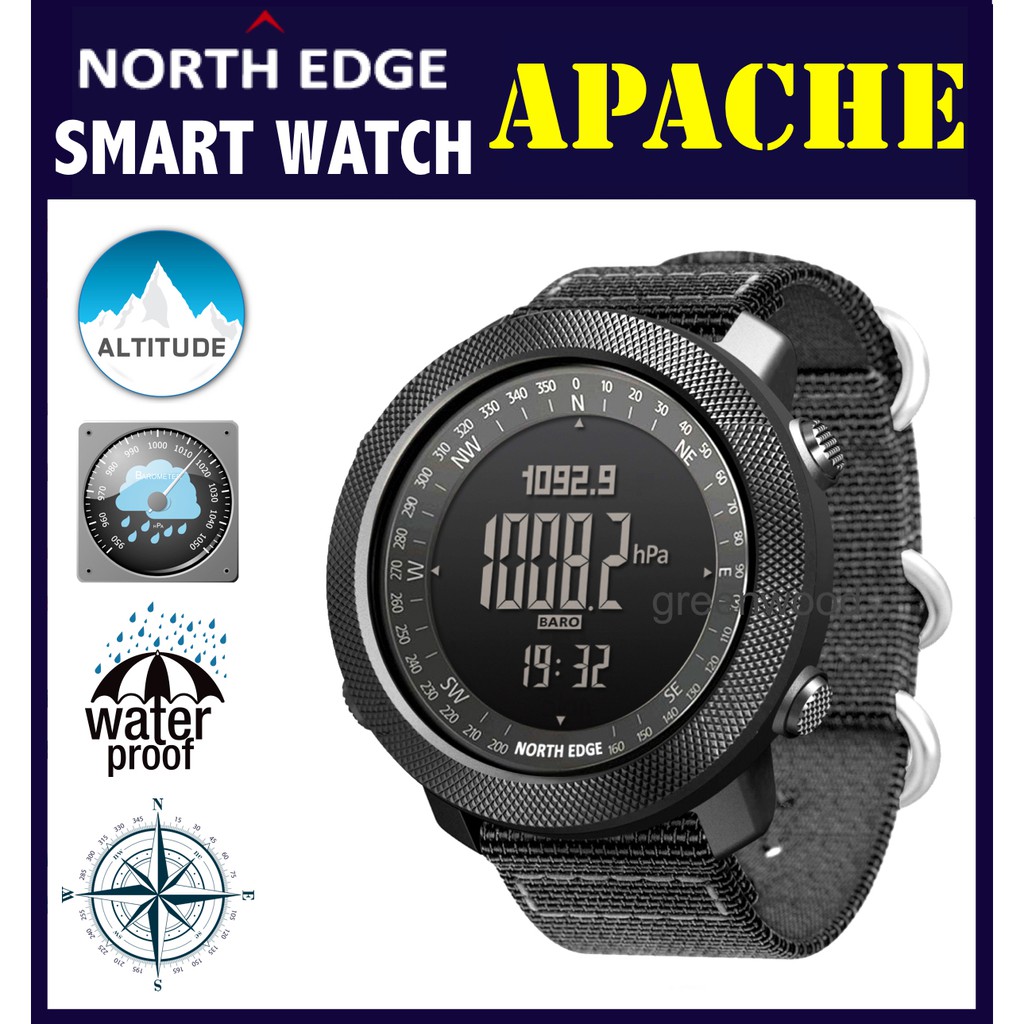 NORTH EDGE Apache Smart Watch (Tactical Smartwatch, Altimeter