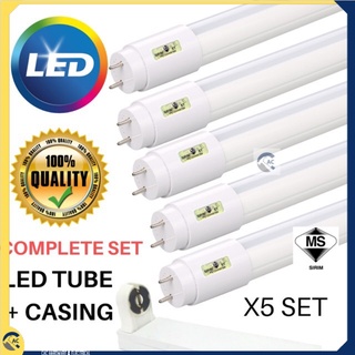 5 Set Box Led Tube T8 22watt 32watt Lampu Led Panjang 4 Kaki 2kaki Lampu Kalimantang T8 Shopee Malaysia