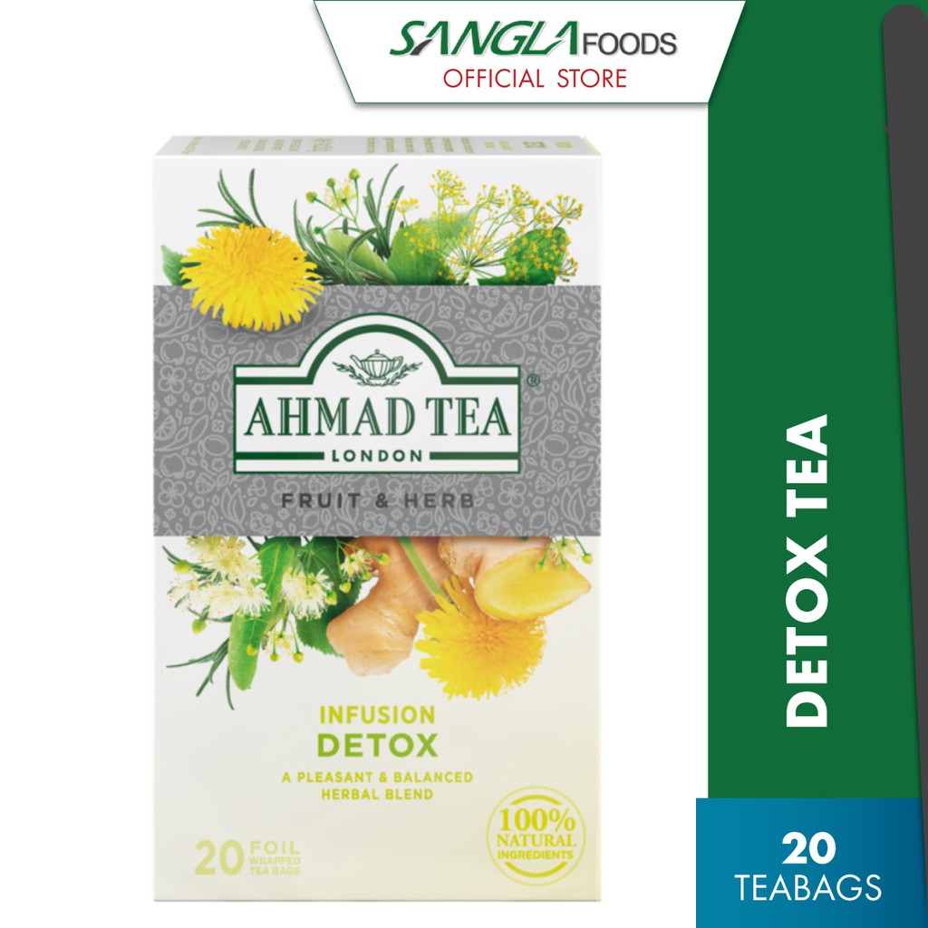 Ahmad Tea Detox (20 Teabags) Halal Certified