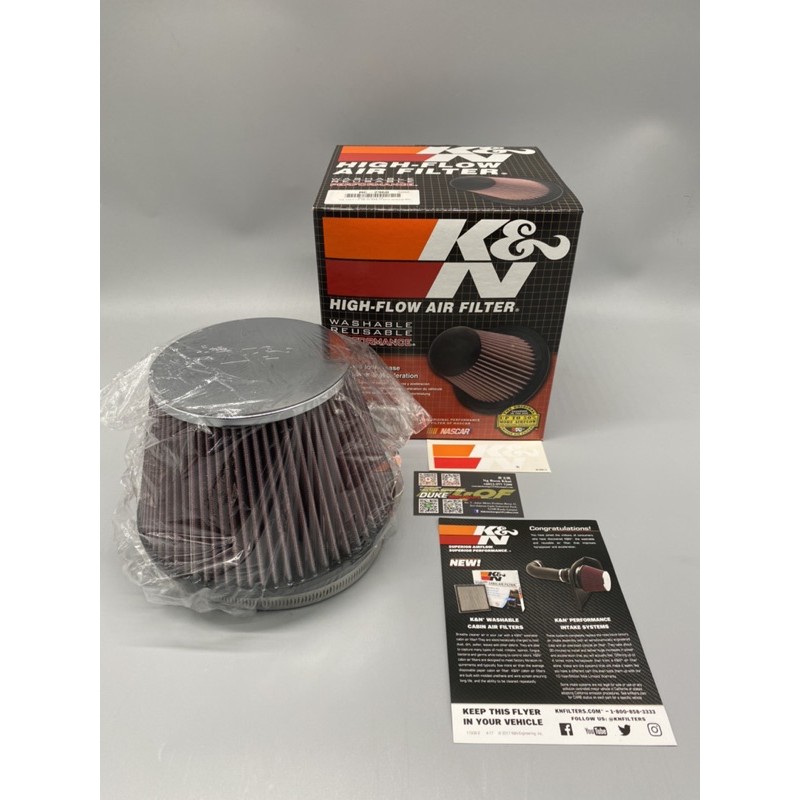 KN RC-2960 Universal 6 Inch Flange Open Pod Original KN Washable  Performance Air Filter 6INCH 6