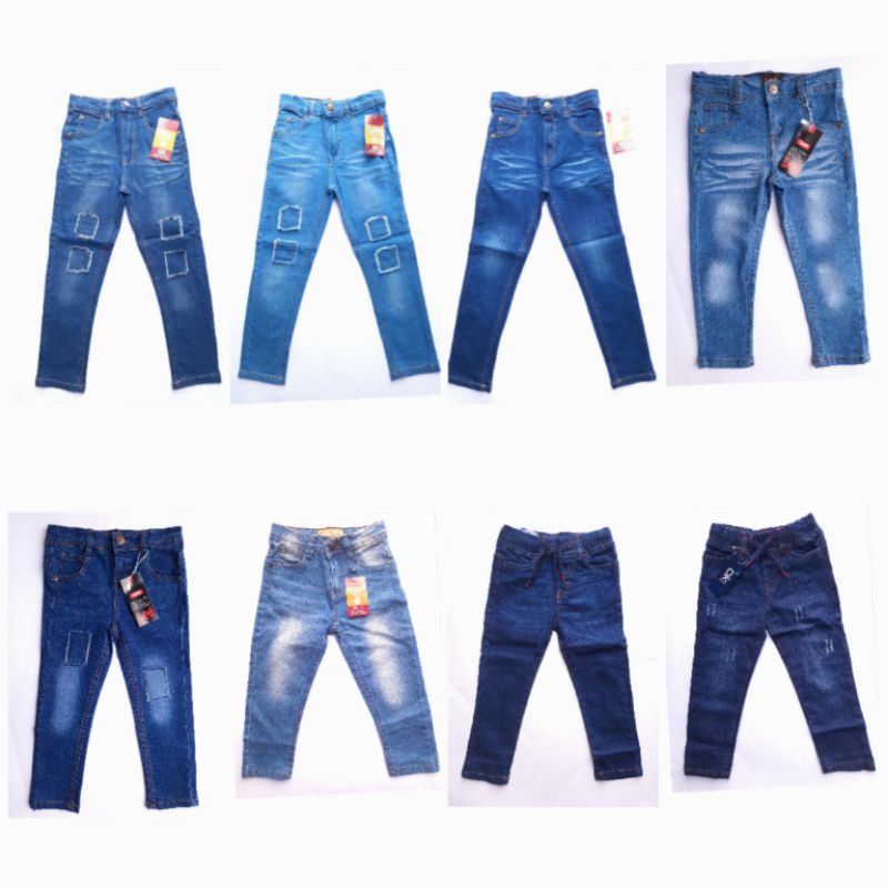 Seluar jeans kanak kanak lelaki perempuan boy girl jeans ...