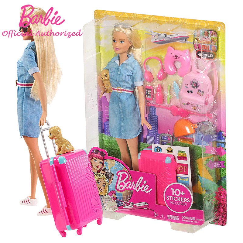 barbie toy luggage