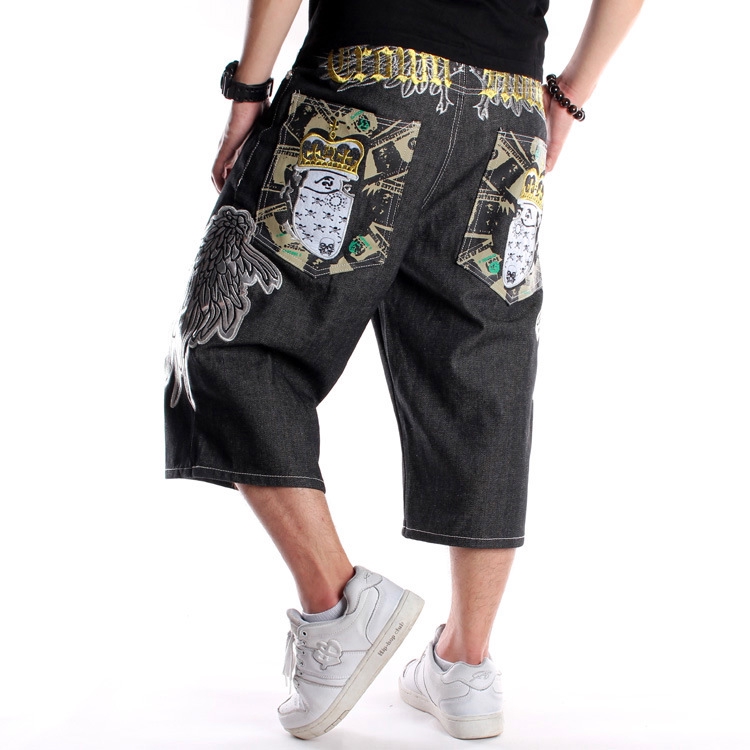 hip hop denim shorts