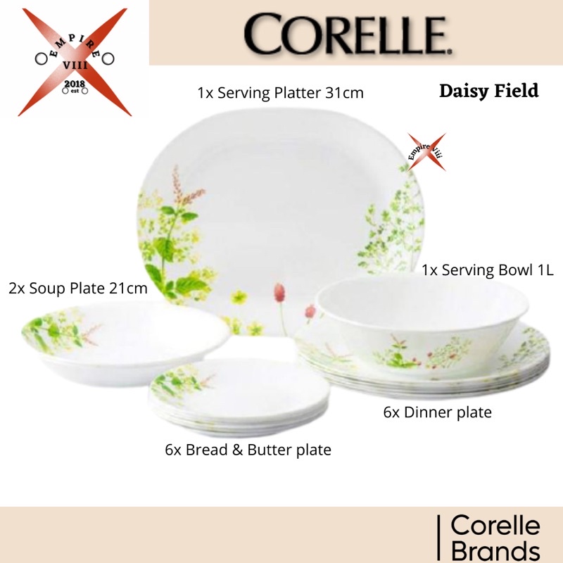 Corelle dinner set 20pcs provence garden made in USA Shopee Malaysia