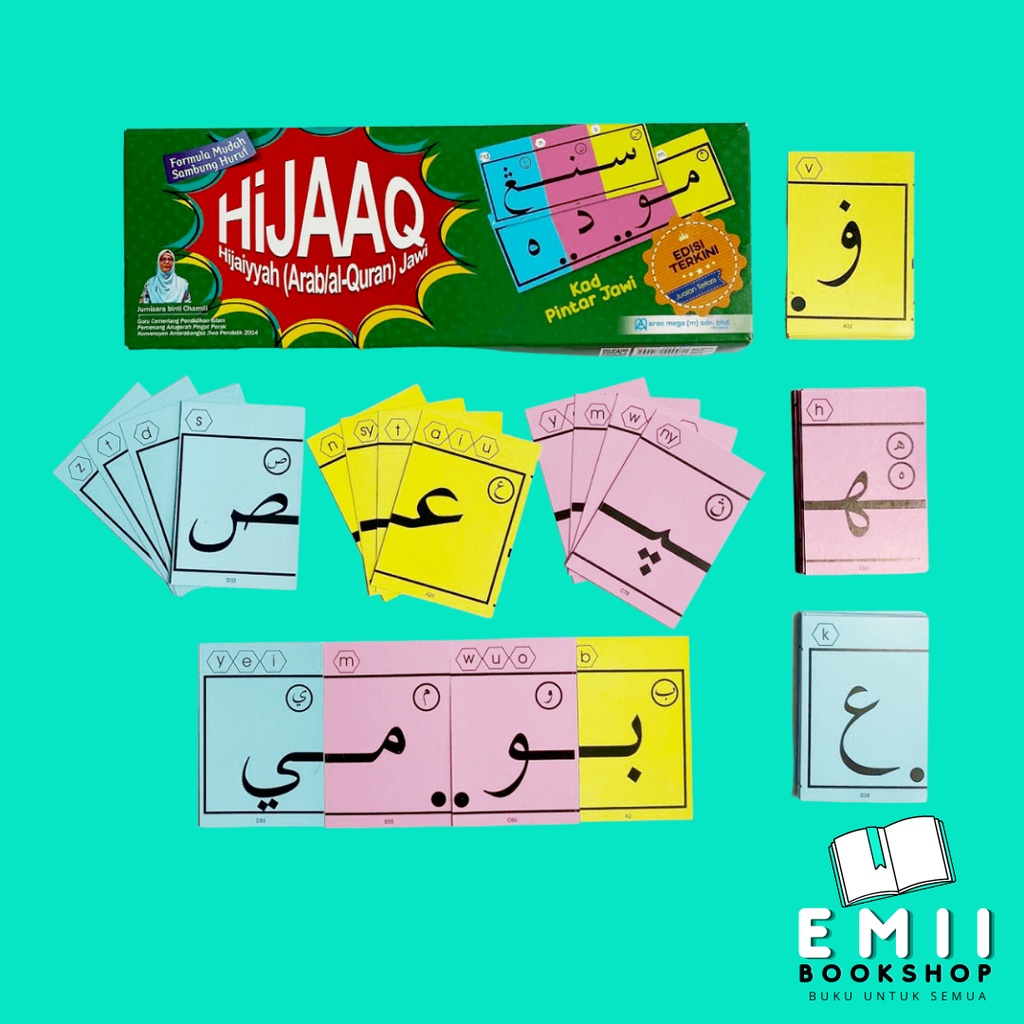 HiJAAQ Flash Card Jawi Suku Kata Flash card kanak kanak Shopee Malaysia