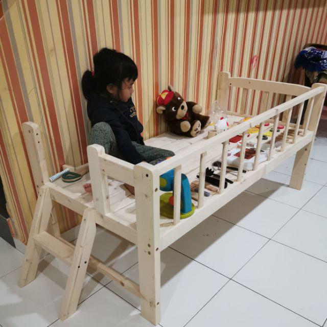 PREMIUM Easel Wooden Baby Bed Baby Cot Attached to Parents Bed with