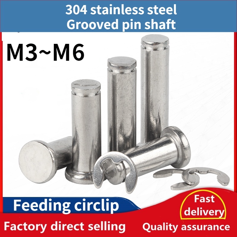 304 Stainless Steel Clevis Pins for Retaining R Clips & Split Pins M6 M8 M10 