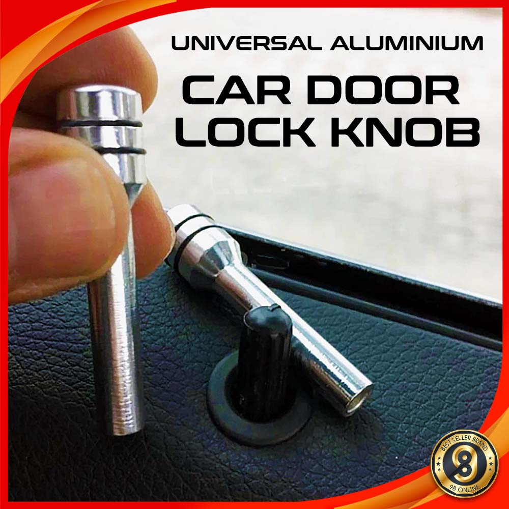1pcs Universal Aluminum Interior Door Lock Knob Pins for Car Truck kancil kenari kelisa saga flx avanza kembara van blm