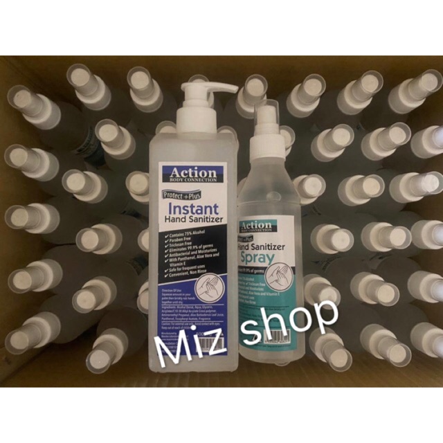 Combo A Action Hand Sanitizer 500ml 200ml Water Sprays Sanitizer Ready Stock